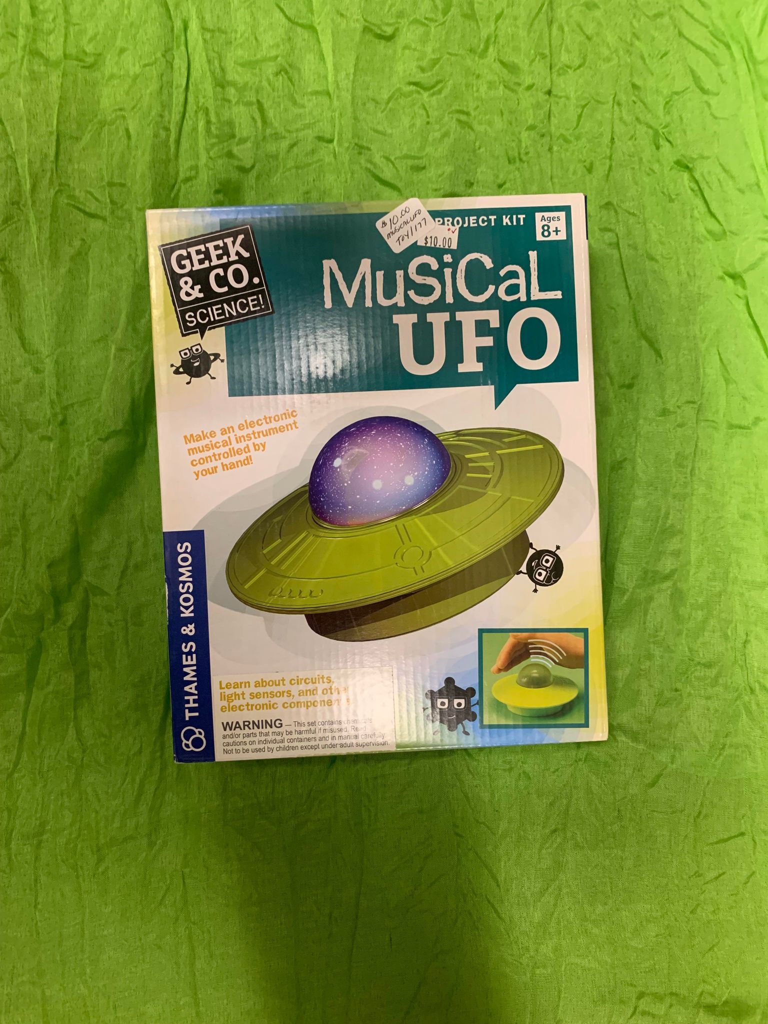 Science Project Kit GROW A CRYSTAL Musical UFO Geek & Co 